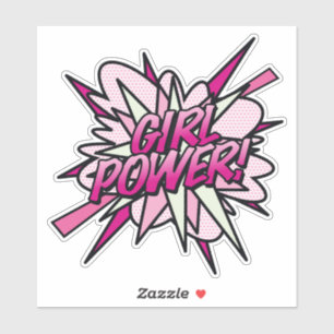 GIRL POWER Fun Retro Comic Book Pop Art