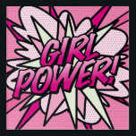 GIRL POWER Fun Retro Comic Book Pop Art<br><div class="desc">A fun,  cool and trendy retro comic book pop art-inspired design that puts the wham,  zap,  pow into your day. The perfect gift for superheroes,  your friends,  family or as a treat to yourself. Designed by ComicBookPop© at www.zazzle.com/comicbookpop*</div>