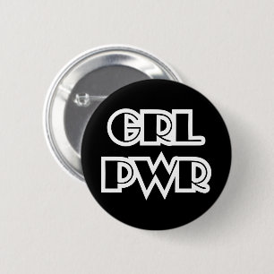 Girl Power, Grl Pwr 6 Cm Round Badge