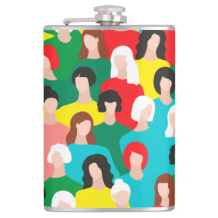 Girl power hip flask