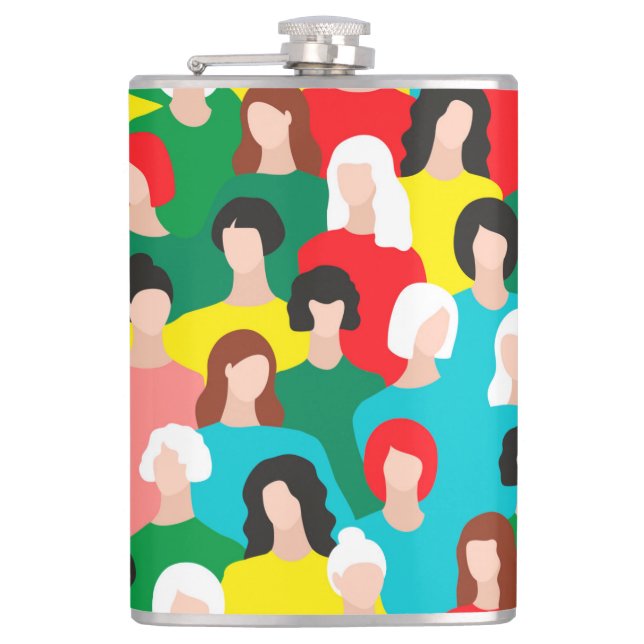Girl power hip flask (Front)