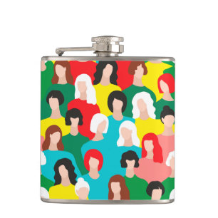 Girl power hip flask