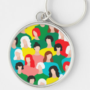Girl power key ring
