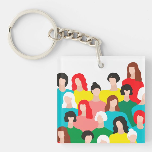 Girl power key ring (Front)