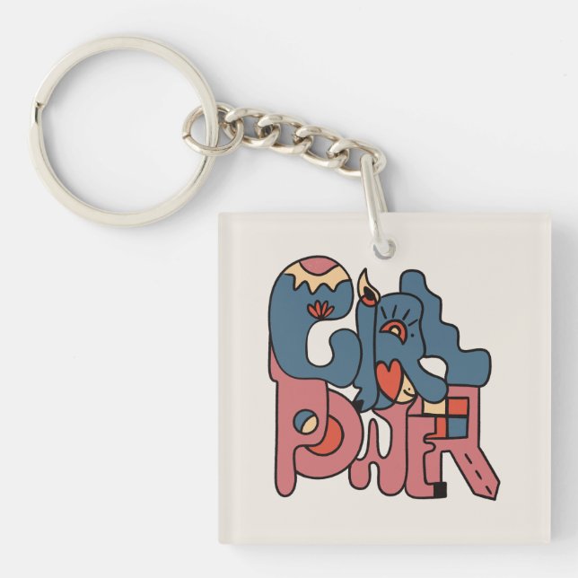 Girl Power Keychain (Front)