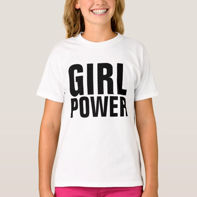 GIRL POWER Kids Girls T-shirts (Front)