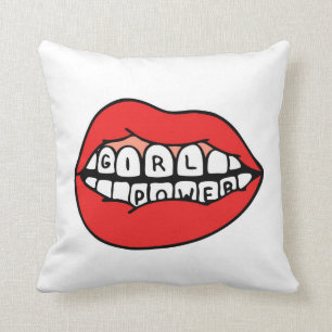 Girl Power Lips Cushion