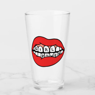 Girl Power Lips Glass