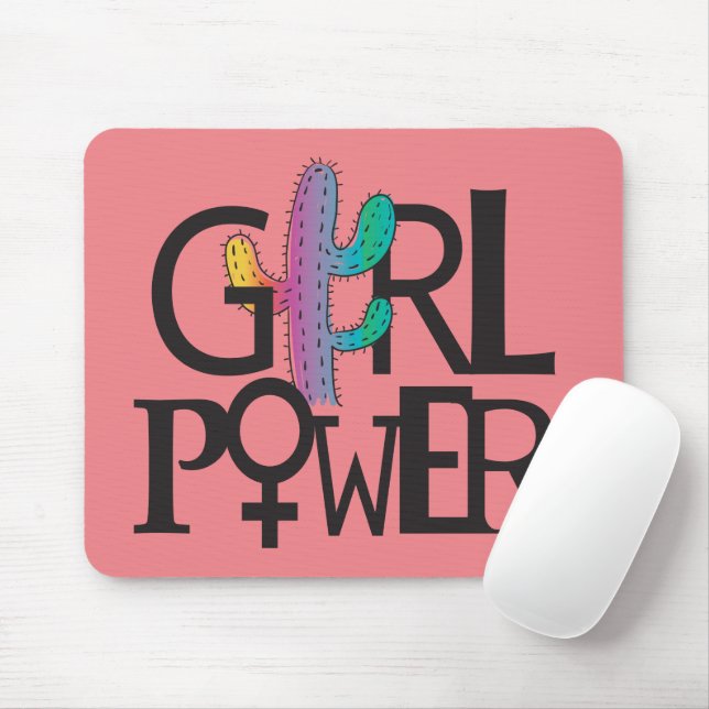 Girl Power Mouse Mat (With Mouse)