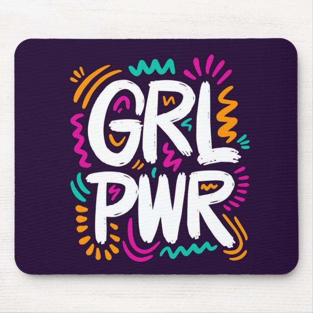 Girl Power Mouse Mat (Front)