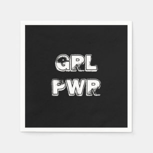 Girl power - napkin