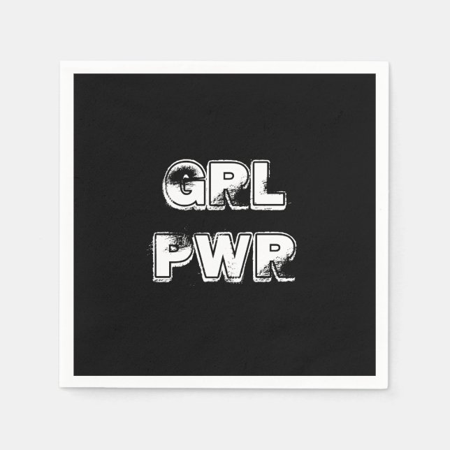 Girl power - napkin (Front)