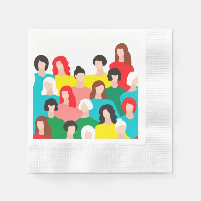 Girl power napkin (Front)
