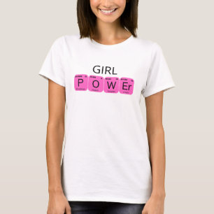 Girl Power Periodic Tablo Elements T-Shirt