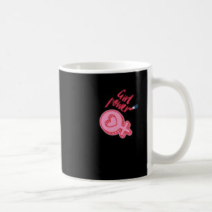Girl Power Pink Feminist Sticker Coffee Mug