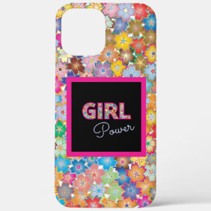 Girl Power Pink Girly Beautiful Wildflower Women iPhone 12 Pro Max Case