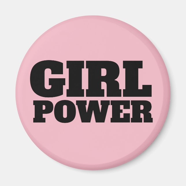 GIRL POWER, Pink MAGNETS (Front)