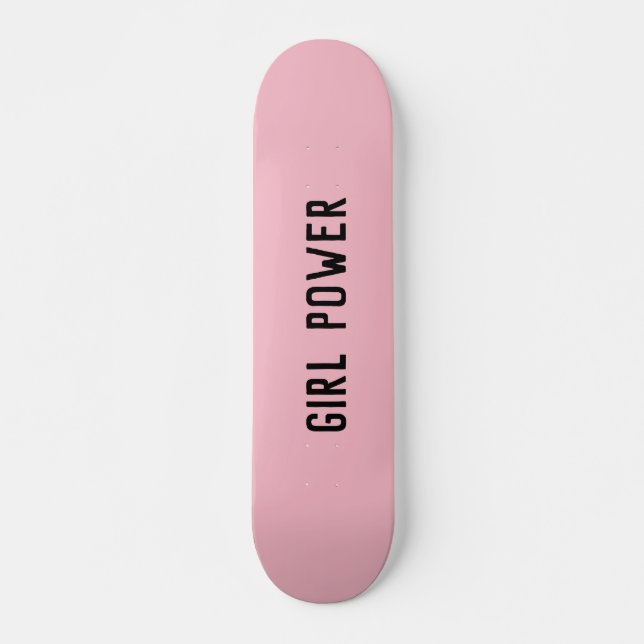 GIRL POWER PINK SKATEBOARDS (Front)