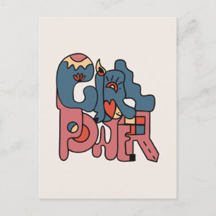 Girl Power Postcard