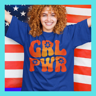 Girl Power Retro GRL PWR T-Shirt