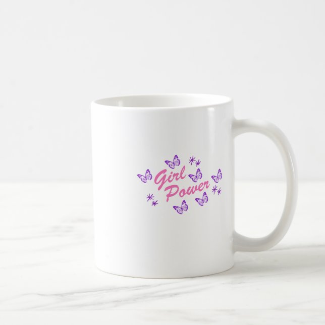 Girl Power S Stickers Sticker  Coffee Mug (Right)