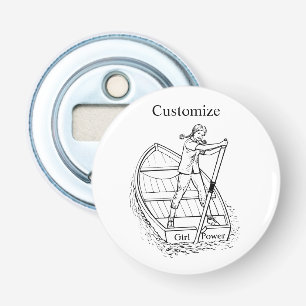 Girl Power Sculling Boat Thunder_Cove Bottle Opener