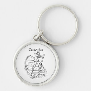 Girl Power Sculling Boat Thunder_Cove Key Ring