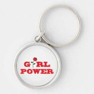 Girl Power T-Shirt - Awesome Women Female Feminist Key Ring