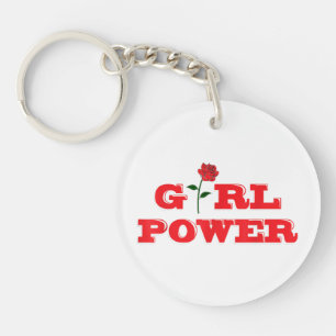 Girl Power T-Shirt - Awesome Women Female Feminist Key Ring