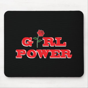 Girl Power T-Shirt - Awesome Women Female Feminist Mouse Mat