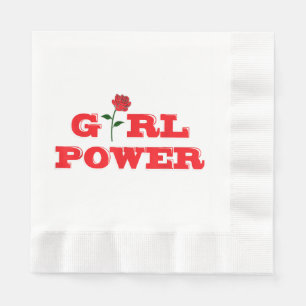Girl Power T-Shirt - Awesome Women Female Feminist Napkin