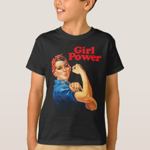 Girl Power T Shirt Women's Feminist Roar Resist No