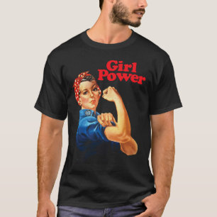 Girl Power T Shirt Women's Feminist Roar Resist No