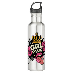 Girl Power Tattoo Style 710 Ml Water Bottle