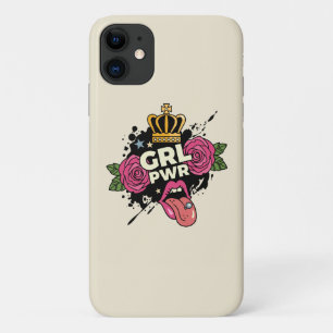 Girl Power Tattoo Style iPhone 11 Case