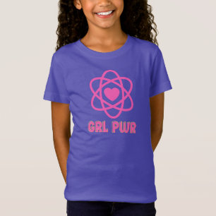 Girl Power Throw Pillow T-Shirt
