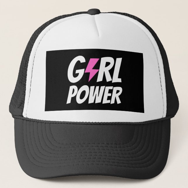 Girl Power Trucker Hat (Front)