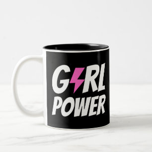 Girl Power Two-Tone Coffee Mug