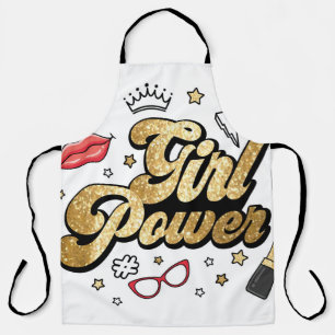 Girl Power: Vintage Feminist Glitter. Apron