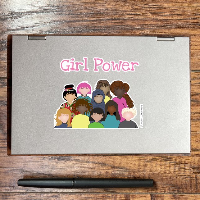 Girl Power Vinyl Sticker (Creator Uploaded)