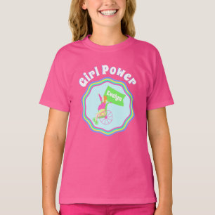 Girl Power Wheelchair Personalised T-Shirt
