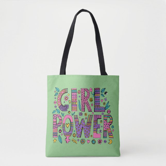 Girl Power Women Cute  Tote Bag (Front)