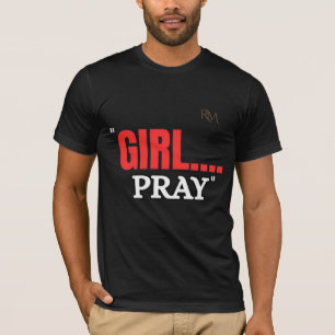 Girl Pray T-Shirt Faith Based Christian Shirt fo