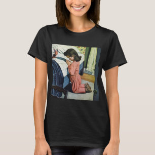 Girl Praying at Bedtime, the Lord's Prayer T-Shirt