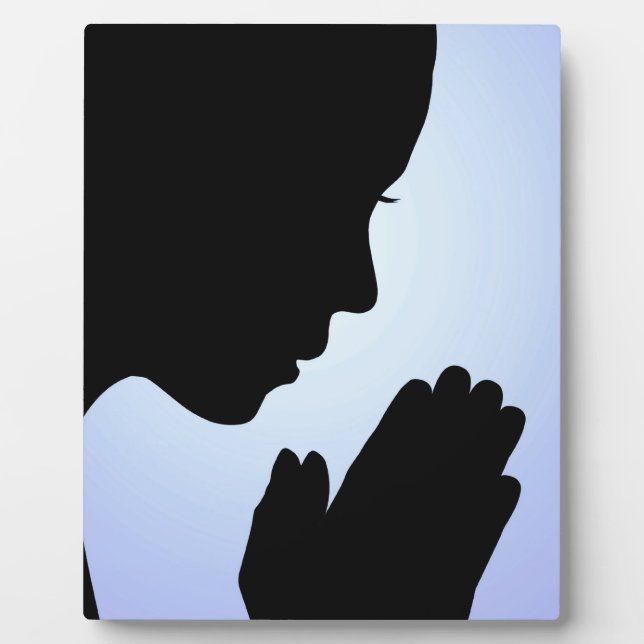 Girl Praying Plaque (Front)