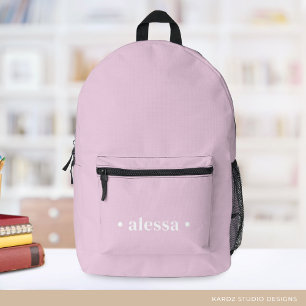 Girl Pretty Blush Pink Personalised Backpack