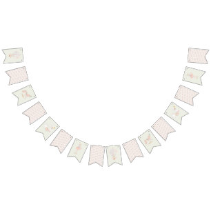 Girl Princess Fairytale Ballerina Sage Cream Party Bunting