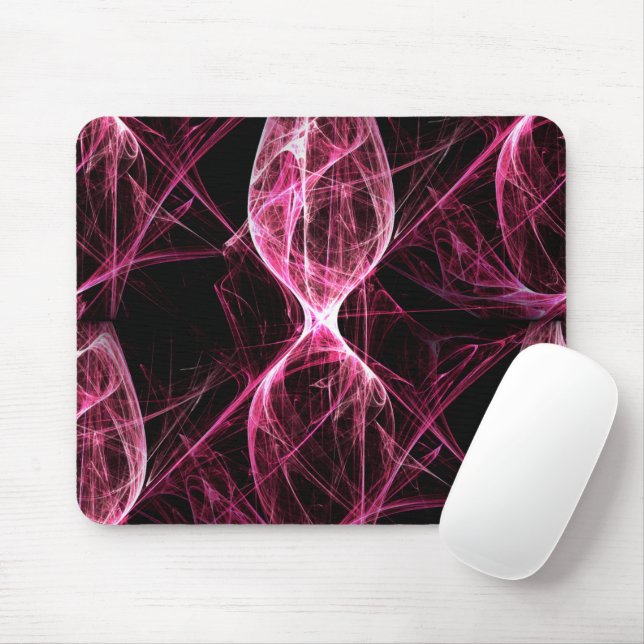 Girl Punk Rock Pink Energy Waves Mouse Mat (With Mouse)