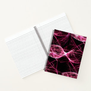Girl Punk Rock Pink Energy Waves Notebook
