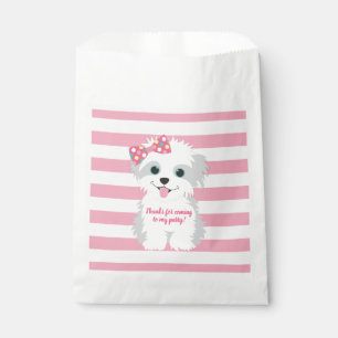 Girl Puppy Birthday Party Favour Bags